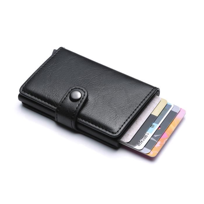 Porte-Carte de Crédit pour Homme Blocage RFID-Noir - Porte-cartes à la Fnac