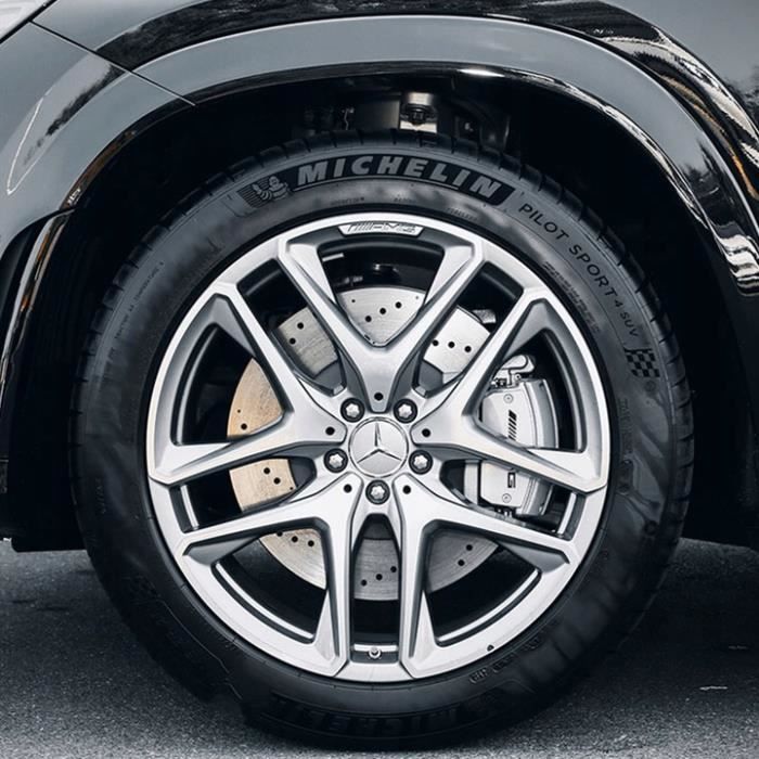4pcs Centre De Roue 75mm Star Argent Logo Cache Moyeu Jante Emblème Pour  Mercedes Benz - Cdiscount Auto
