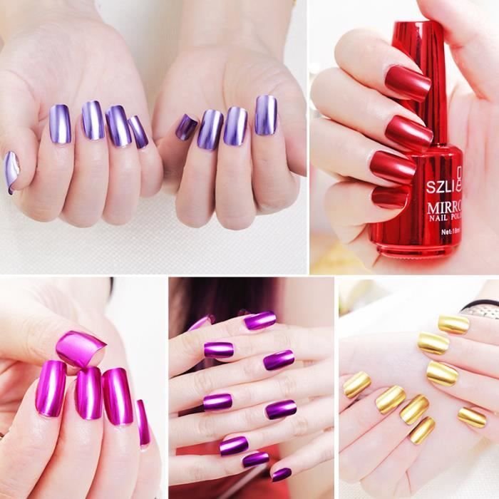 Vernis à Ongles Effet Miroir Moment Make-Up - 10 Ml, Brillance Intense, PAO 36 Mois - Neuf, Fabriqué En Espagne