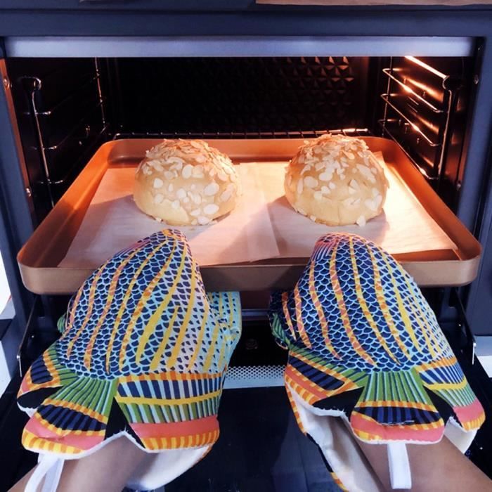 Gants De Four En Silicone Antidérapants - Résistants à La Chaleur Pour Four, Micro-ondes Et Barbecue