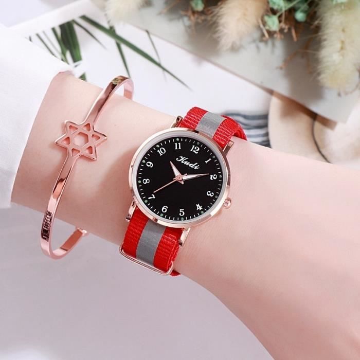 Montre Femme CIVO - Boîtier Acier Inoxydable, Bracelet Maille Or Rose, Cadran Ciel étoilé, Imperméable, Neuve Sans étiquette