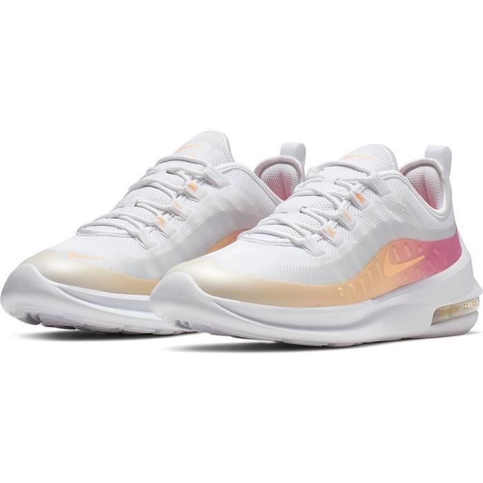 NIKE Baskets Air Max Axis Premium Femme Blanc et Rose