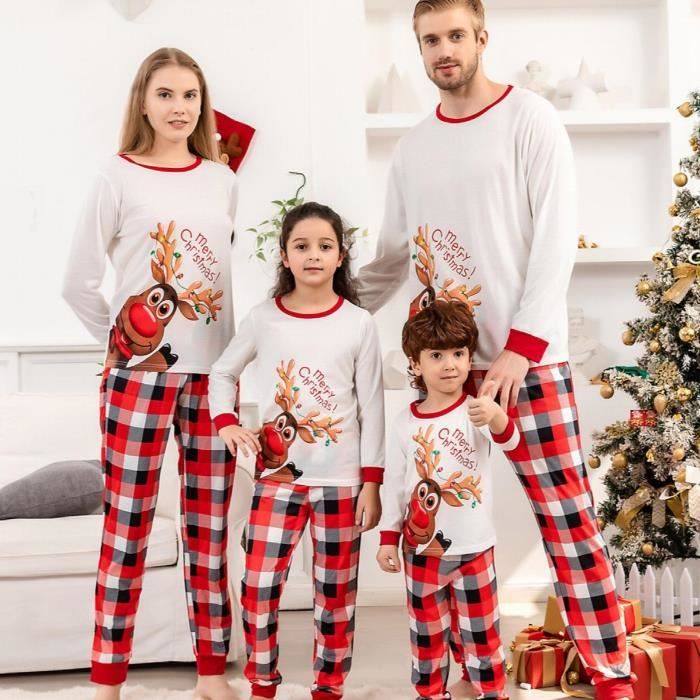 Famille Noel Pyjamas Tenues Assorties Adulte Mere Enfants Annee Imprimer Vetements De Nuit Pyjamas De Noel Famille Vetements Ensembl Cdiscount Puericulture Eveil bebe