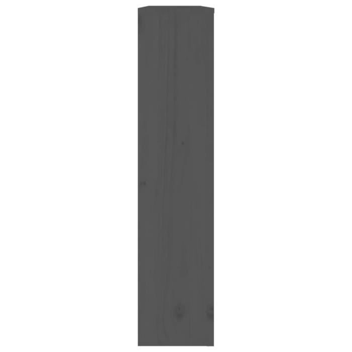 VIDAXL Cache-radiateur Gris 108,5x19x84 cm Bois massif de pin