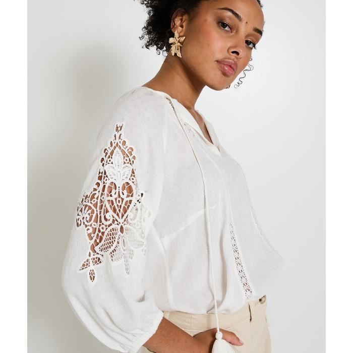Blouse femme brodée sales