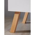 Chambre bébé duo - TREND TEAM - MATS - Lit 70 x 140 cm - Commode à langer - Blanc et chêne-3