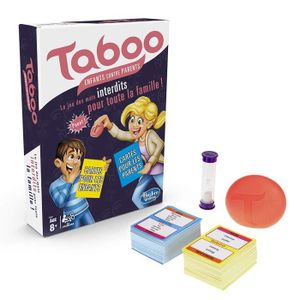 JEU SOCIÉTÉ - PLATEAU Taboo Enfants contre Parents - Jeu de société de r JEU SOCIÉTÉ - PLATEAU Taboo Enfants contre Parents - Jeu de société de r
