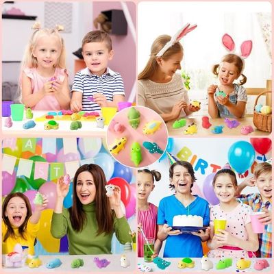 Cuackamily – Lot De 12 Mini Squishies Mochi Kawaii En Forme De Nourriture, Phosphorescents, Anti-stress, Texture Douce, Cadeau Pour Enfant – Pizza, Frites, Cupcakes, Etc.