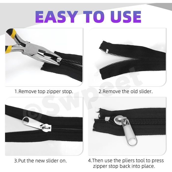 Swpeet Assortiment De 52 Colliers De Serrage à Oreille Unique De 6 Tailles, Avec 1 Pince De Serrage D'oreille Et 1 Coupe-tuyau PEX Pour Sécuriser Les Tuyaux