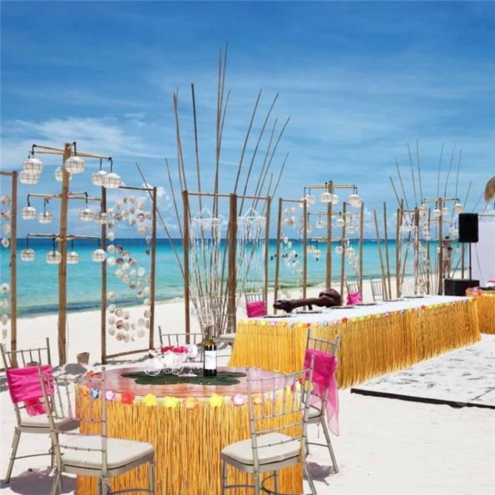 Jupe de table hawaienne on sale