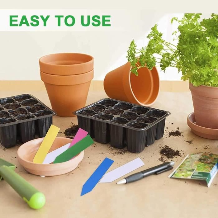 500 Pièces Étiquettes Plantes Jardin Imperméables Multicolores - Marqueurs Pour Pots, Légumes Et Succulentes