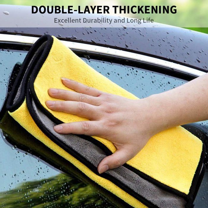 Chiffons Microfibre Total Clean Miro France - Lot De 3 - 40x60 Cm - Ultra Absorbants, Non Pelucheux - Pour Maison, Voiture - 11