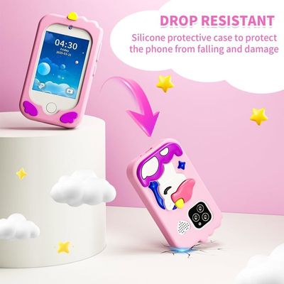 Téléphone Enfant écran Tactile 2,8 Pouces – 32 Go – Jeux, Caméra, Musique, Apprentissage – Cadeau Idéal (Violet)