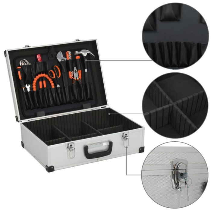 Valise Coffret à Outils Ou Mallette De Rangement VidaXL - Neuf