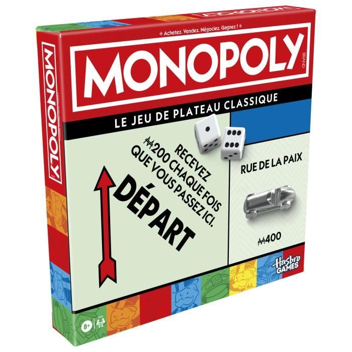 Jeux classiques Winning Moves Jeu de société Monopoly Edition des vins