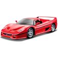 Véhicule de collection - BBURAGO - Ferrari F50 - Année 1995 - Rouge-0
