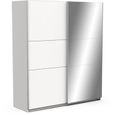 Armoire GHOST - Décor blanc mat - 2 Portes coulissantes + miroir - L.178,1 x P.59,9 x H.203 cm - DEMEYERE-0