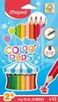 Maped - 12 Crayons de Couleur Jumbo Color'Peps pour Enfants Certifiés FSC - Premiers Crayons de Coloriage pour Bébé +2 ans-0