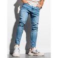 Pantalon long en jean - Ombre - Pour Homme - Bleu clair-0