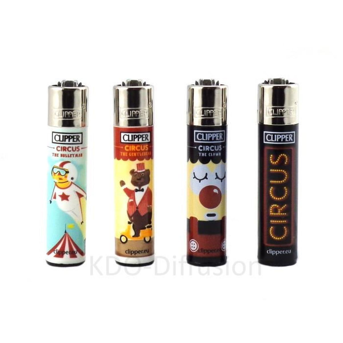 Clipper Lot De 10 Briquets Grand Modèle - Assortiment Couleurs Aléatoires - Flamme Réglable - Fiable