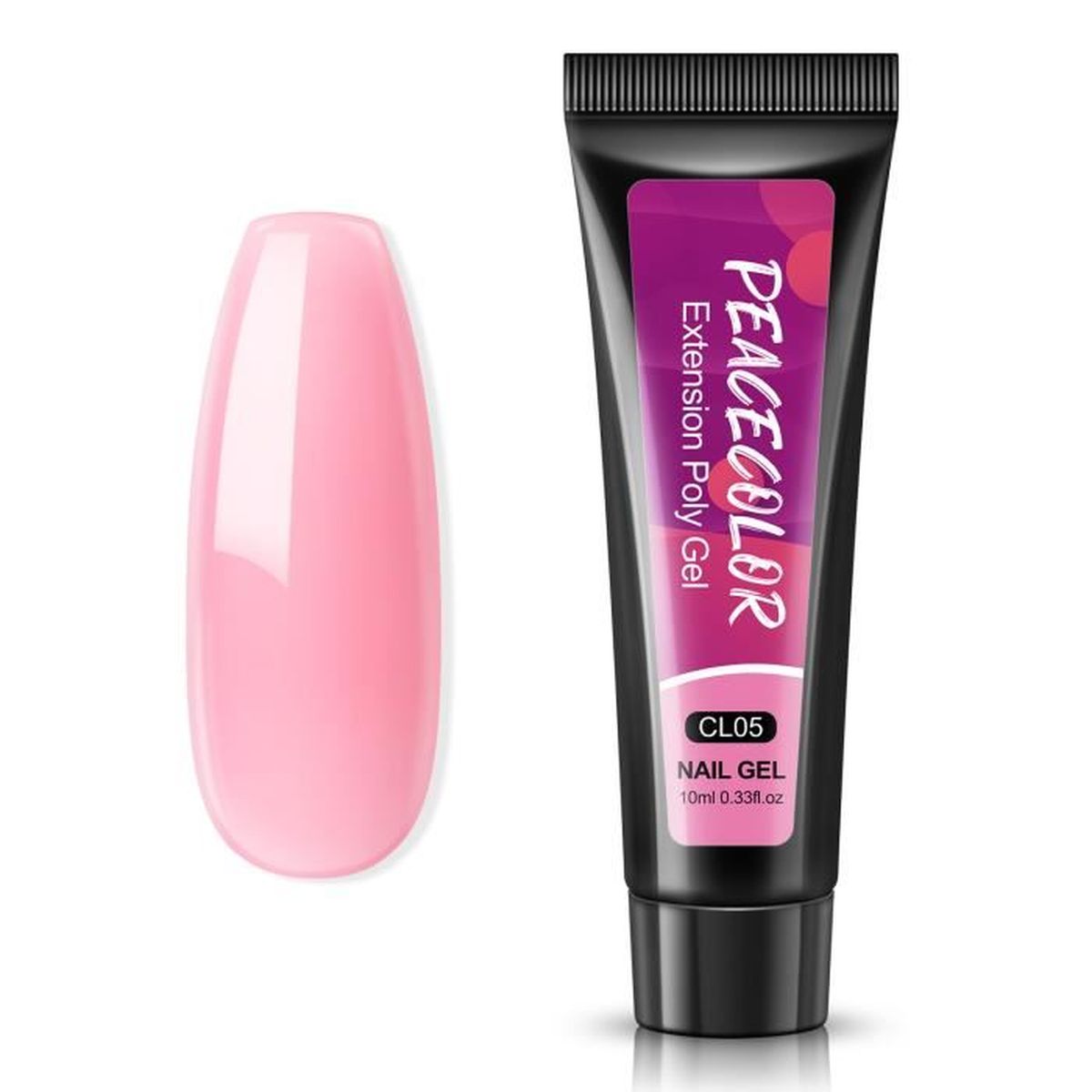 PEACECOLOR Poly Extension Gel Ongle Rose Manucure Professionnel Quick Building Gel Constructions