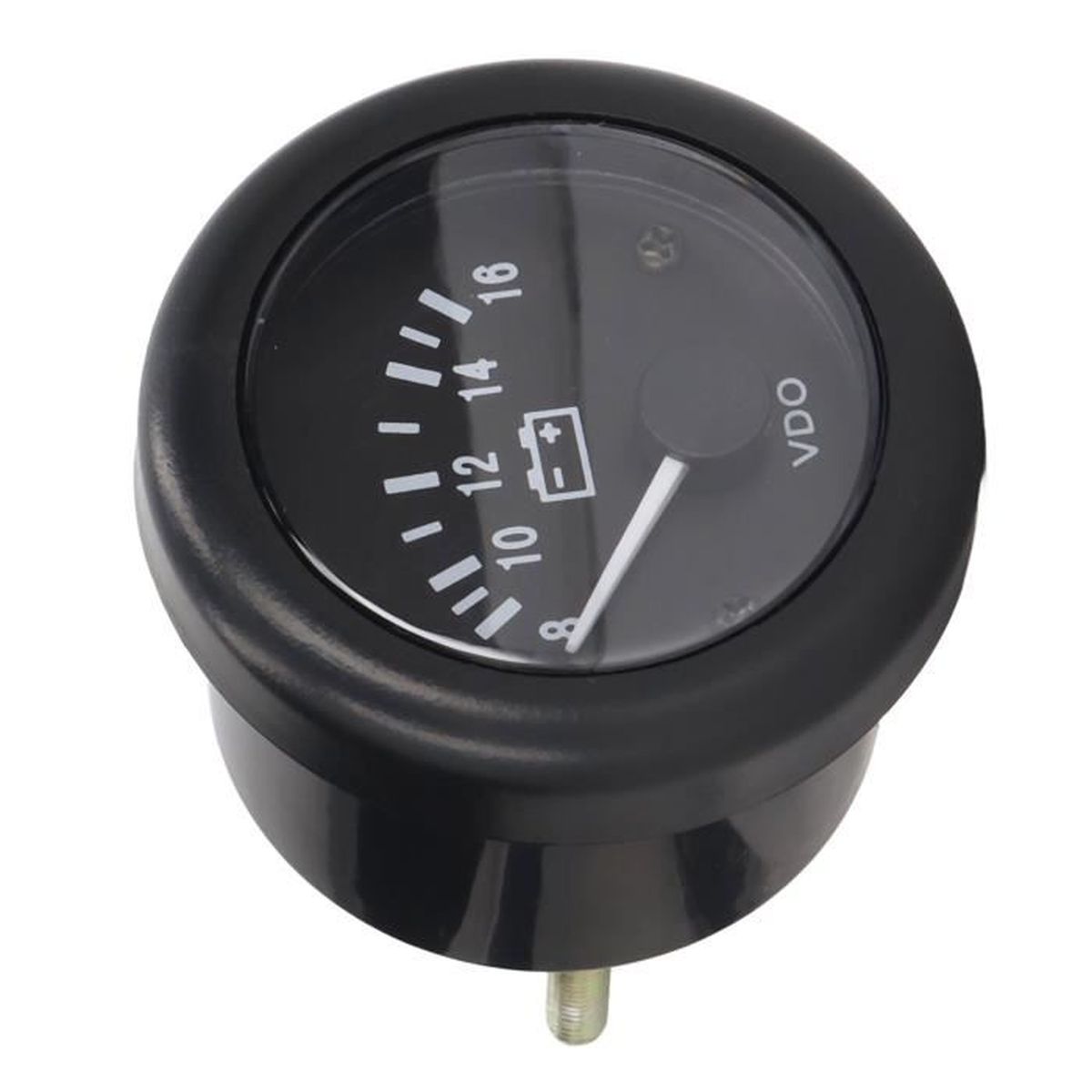 ELING Voltmètre 52mm 8-16V Rétroéclairé Rouge - Voiture Camion Bateau