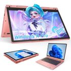 FIRMAST Ordinateur Portable-écran tactile12"FHD-16Go RAM-256Go SSD-Windows 11 Pro-Intel Celeron-360° Rotation-Avec souris-Rose-AZERTY