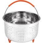 Panier vapeur - OUTAD - 6L - Acier inoxydable 304 - Couleur argent - Inclus 1 steamer