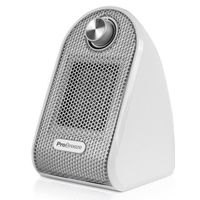 Pro Breeze Mini Radiateur Soufflant Compact pour Les Bureaux et Les Tables - Chauffage d’appoint Céramique PTC, Blanc