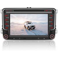 AWESAFE Autoradio pour VW Voiture stéréo 7" 2 Din HD écrans tactiles Bluetooth Navigation GPS stéréo DVD CD Radio