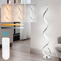 HOUZEE Lampadaire LED moderne,Lampe sur pied dimmable 3 couleur,Lampe d'intérieur minimaliste en spirale pour salon, chambre,
