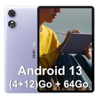 Oukitel OT6 Tablette Tactile Android 13, (4+12)Go RAM + 64Go ROM, 10.1" FHD+, 8000mAh Batterie, Widevine L1, TÜV SÜD, WiFi, Violet