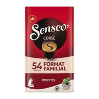 LOT DE 4 - SENSEO - Café dosettes Corsé - paquet de 54 dosettes