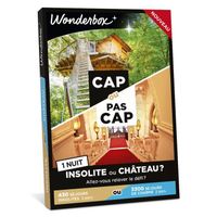 Wonderbox - Box cadeau - Cap ou pas cap insolite ou chateau 1 nuit - Laissez vous tenter entre 430 séjours insolites ou 3300