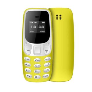 MOBILE jaune-L8STAR-Mini Téléphone Portable BM10, Carte S