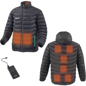 GJXJY Veste chauffante USB électrique Veste chauffante pour homme et femme  avec capuche, veste chauffante chaude pour le ski en plein air, le camping