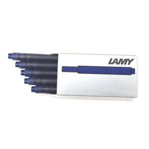 Lamy T10: Quatres Etuis de 5 Cartouches d'Encre, Couleur: Bleu (20  Cartouches : : Fournitures de bureau