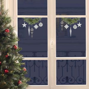 Ouneed/® No/ël Sapin Suspendu Argente Etoile 20 x 20 cm