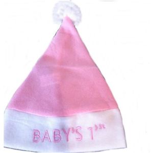 CHAPEAU - PERRUQUE Bonnet de Noël pour bébé fille - Mon premier Noël 