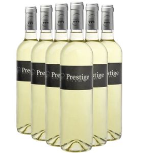 VIN BLANC Pays d'Oc Prestige Blanc 2022 - Lot de 6x75cl - Le