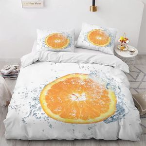 Couette 200x200 HEBE 400 g/m² orange en polyester