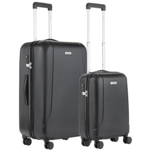 SET DE VALISES Set de 2 valises TSA - CarryOn Skyhopper TSA bagage a main avec grande valise 78cm - Noir