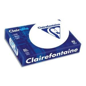 PAPIER IMPRIMANTE CLAIREFONTAINE PACK CLAIRALFA BLANC A4 80G 2500 FE