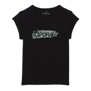 T-SHIRT T-shirt Noir Fille Kaporal Flint