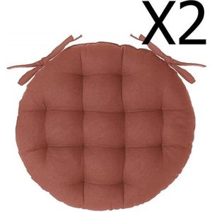 Taupe Alpes Blanc Lot de 6 galettes de Chaise Ronde//Galettes de Chaise Ronde//Dessus de Chaise Rond
