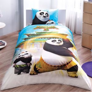 Housse de couette 1 personne panda - Achat / Vente pas cher