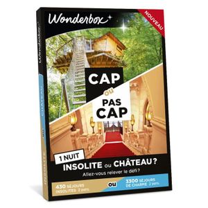 COFFRET SÉJOUR Wonderbox - Box cadeau - Cap ou pas cap insolite o