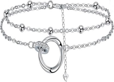 Bracelet Argent 925 Rhodié - Rivière De Pierres Jaunes 1 Mm - KBC - Neuf Avec étiquettes