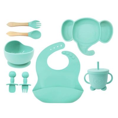 Bwaliffury Coffret Repas Bebe Silicone, 10 Pièces Ensemble D Bwaliffury Coffret Repas Bebe Silicone, 10 Pièces Ensemble D