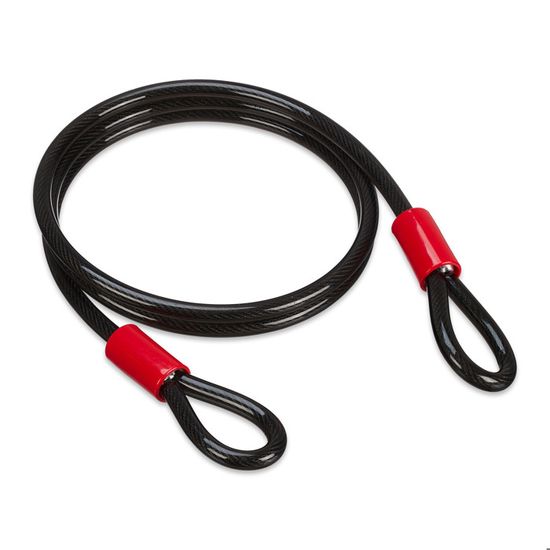 Relaxdays Câble Antivol 5 Mètres Acier 12 Mm - Protection Vélo Moto Meubles Jardin